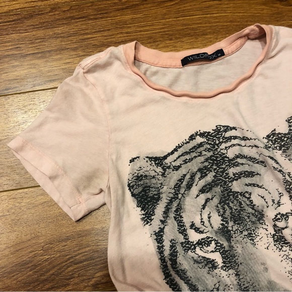 Wildfox Pink Tiger Head Tee - Picture 3 of 6